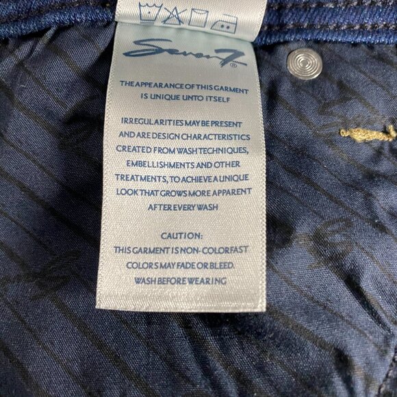 Seven7 Limited Edition Straight Leg Jeans Embellished Pockets SZ 22 - Picture 14 of 16